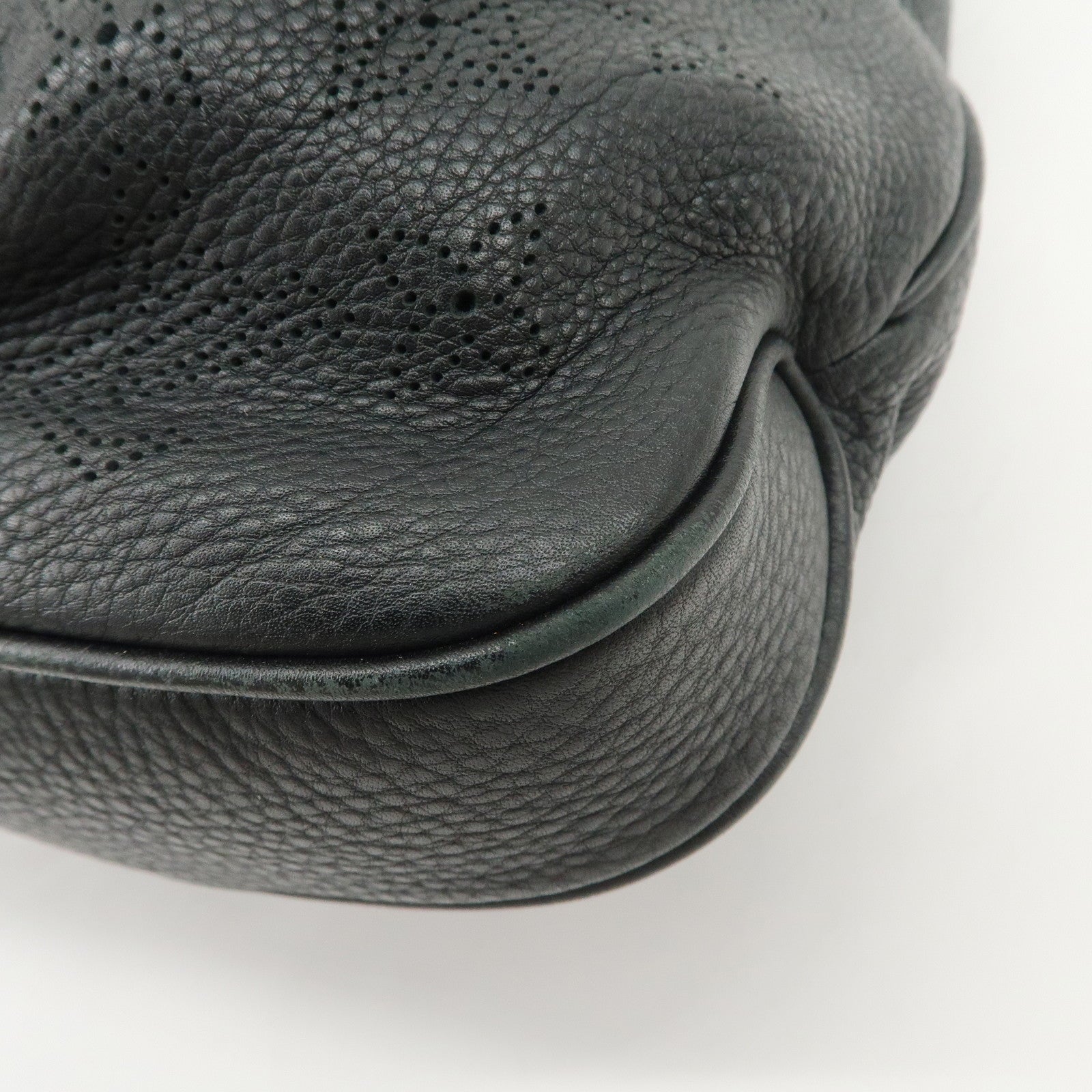 Louis Vuitton Monogram Mahina Selene PM Shoulder Bag Noir M94314