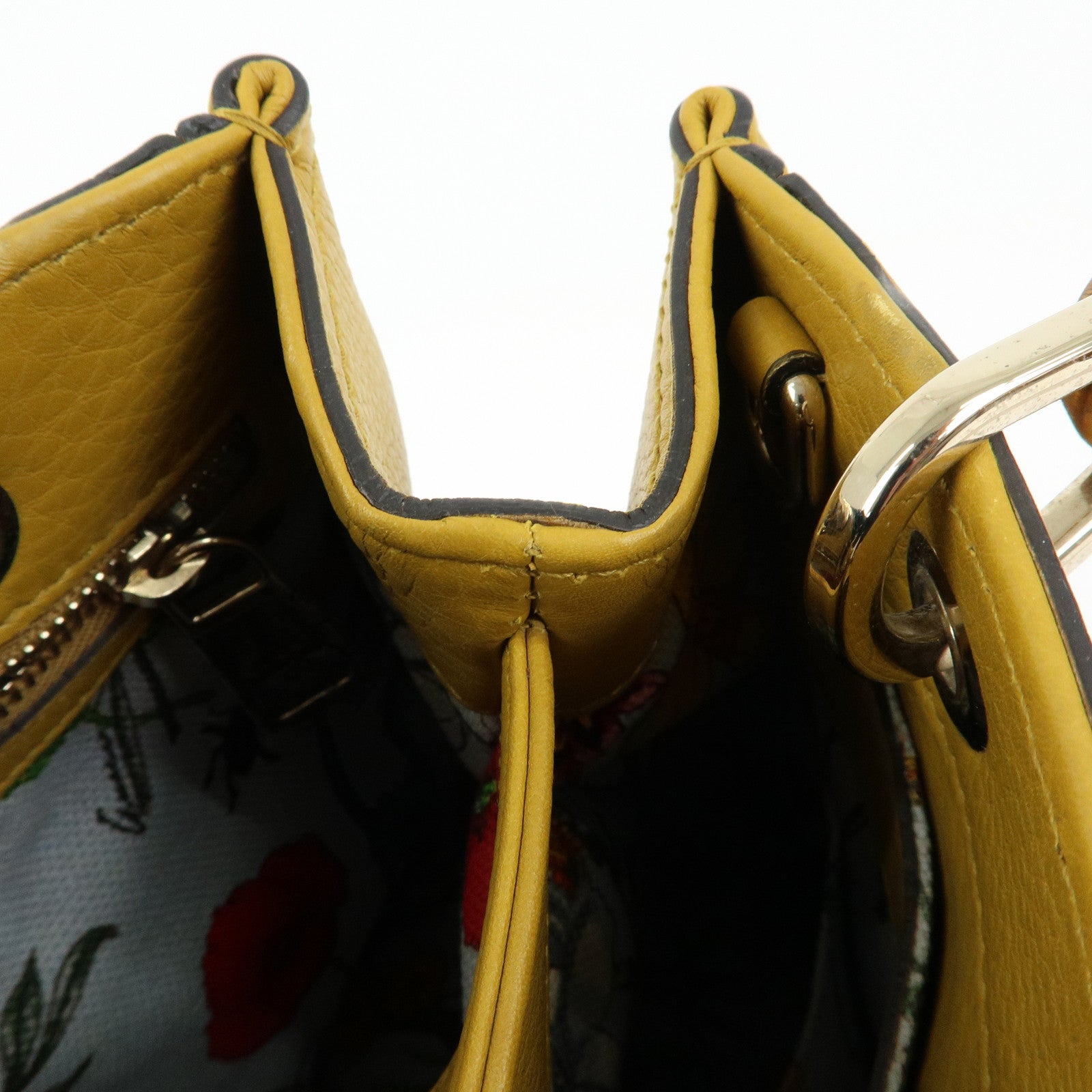 GUCCI Bamboo Leather 2Way Bag GUCCI 50years in Japan Mustard 336032