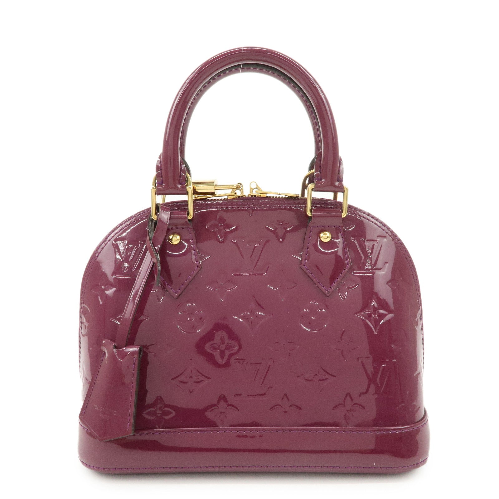 Louis Vuitton Monogram Vernis Alma BB 2Way Bag Magenta M50565