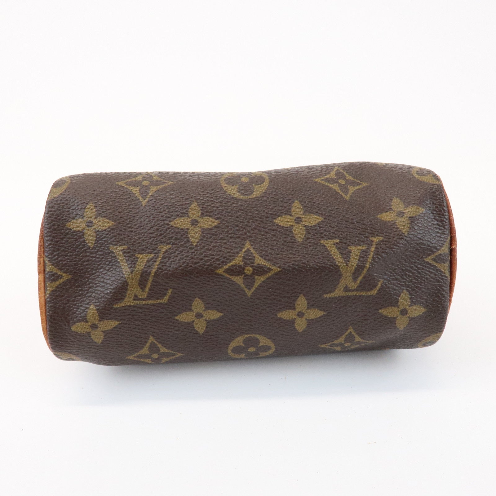 Louis Vuitton Monogram Mini Speedy Hand Bag Boston Bag Brown M41534