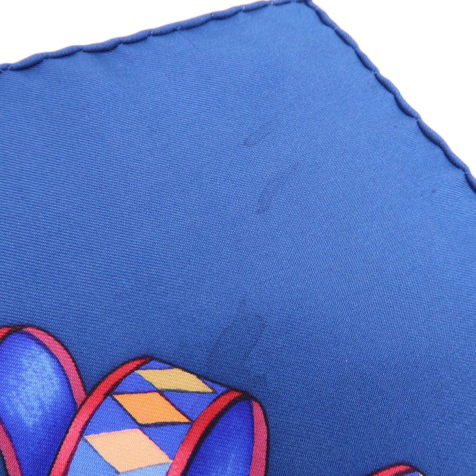 HERMES Carre 90 Silk 100% Scarf LES RUBANS DU CHEVAL Navy Gold