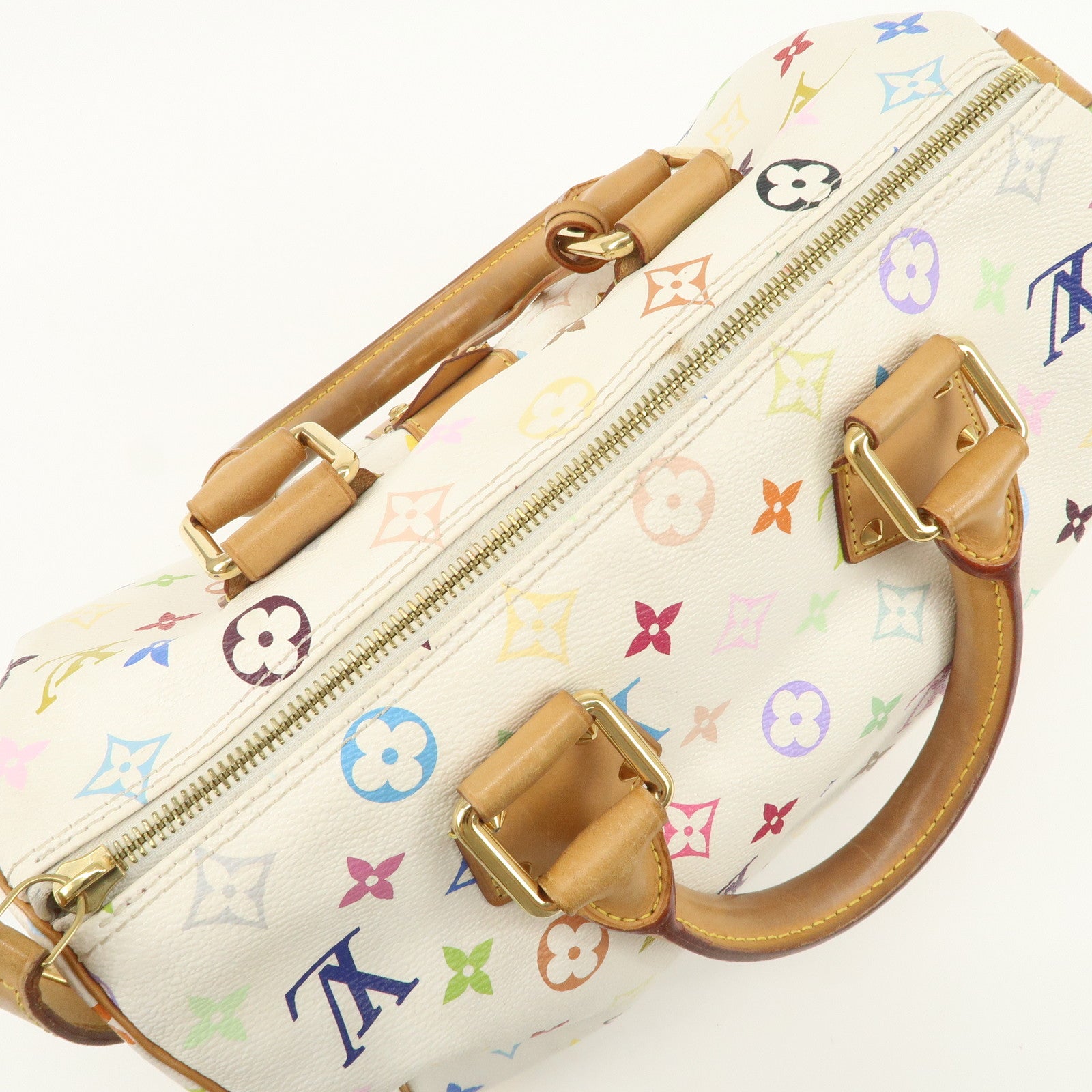 Louis Vuitton Monogram Multicolor Hand Bag Blanc M92643