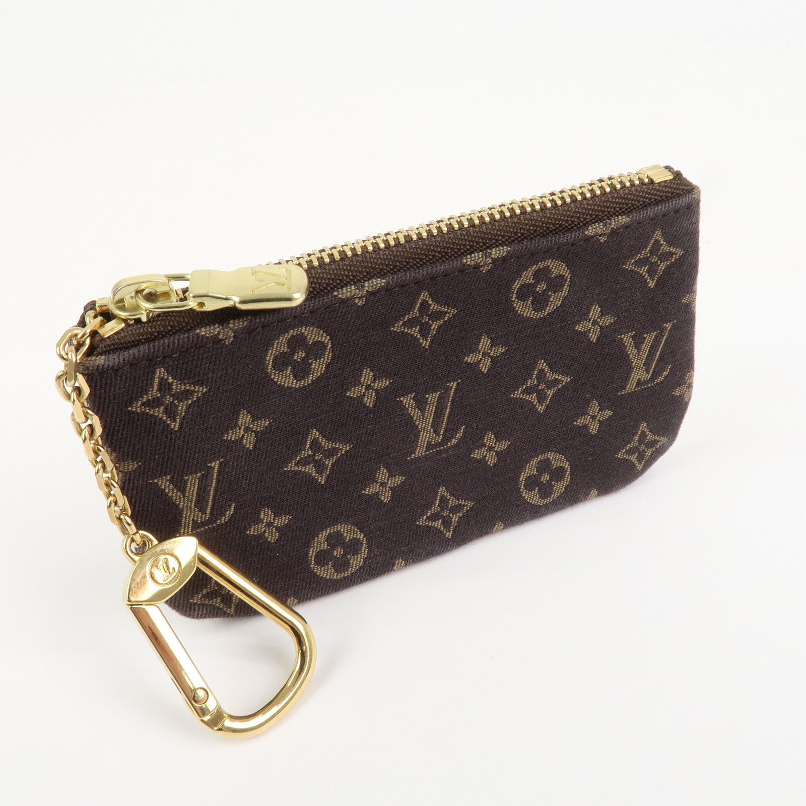 Louis Vuitton Monogram Mini Lin Pochette Cles Coin Case M95230