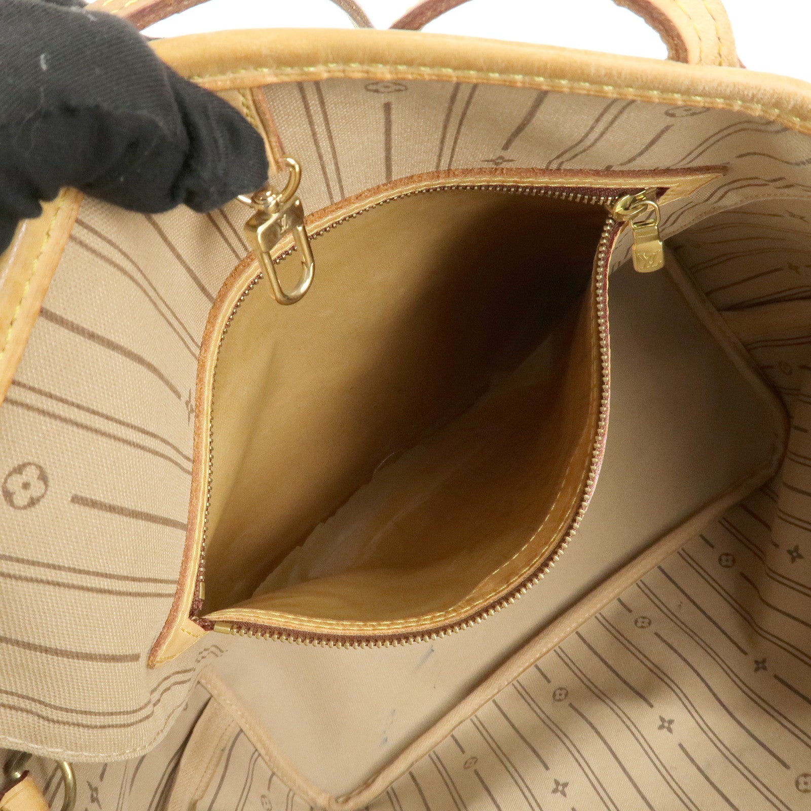 Louis Vuitton Monogram Neverfull MM Tote Bag Brown M40156 Used