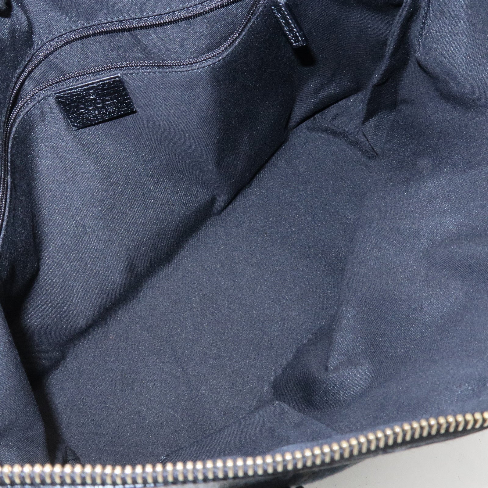 GUCCI Abbey GG Canvas Leather Tote Bag Shoulder Bag Black 141470