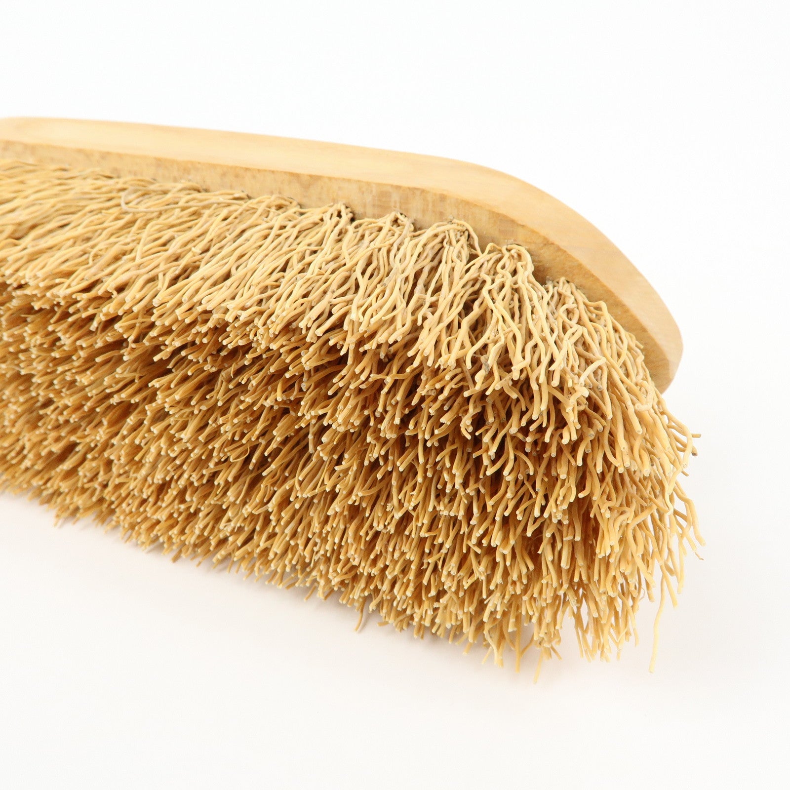 HERMES Logo Wood Horse Brush Grooming Brush Natural