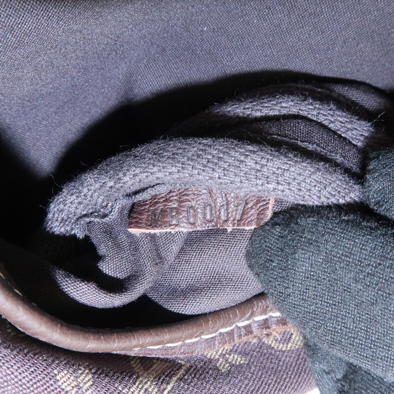 Louis Vuitton Monogram Mini Lin Saumur 30 Shoulder Bag Ebene M95227