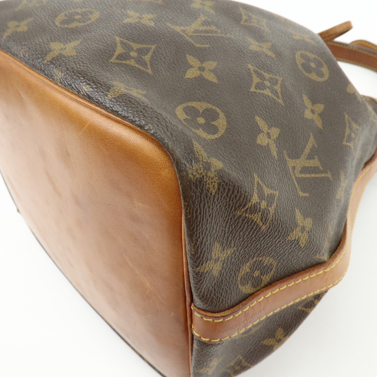 Louis Vuitton Monogram Petit Noe Shoulder Bag Brown M42226