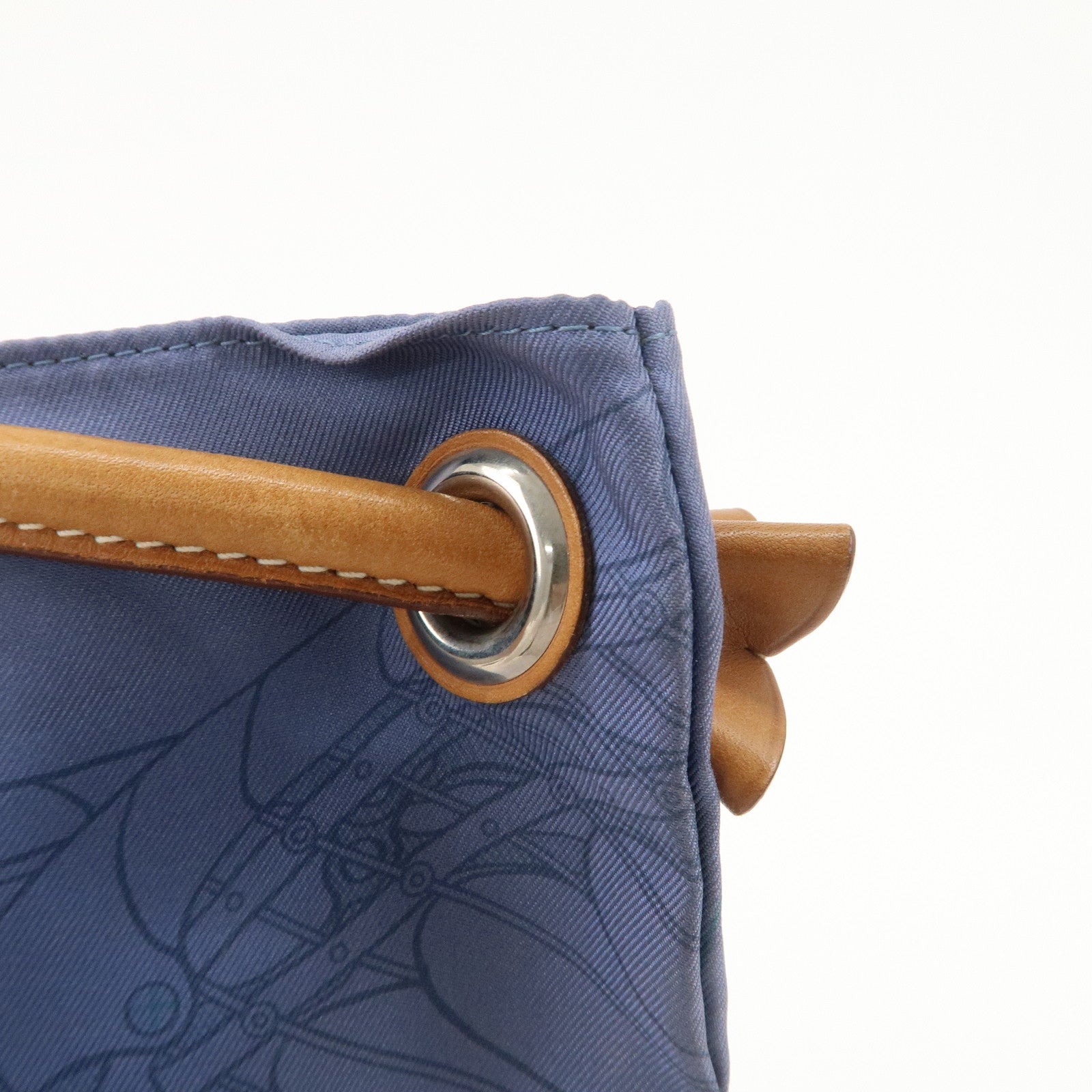 HERMS Silky City PM Silk Leather Shoulder Bag Crossbody Bag