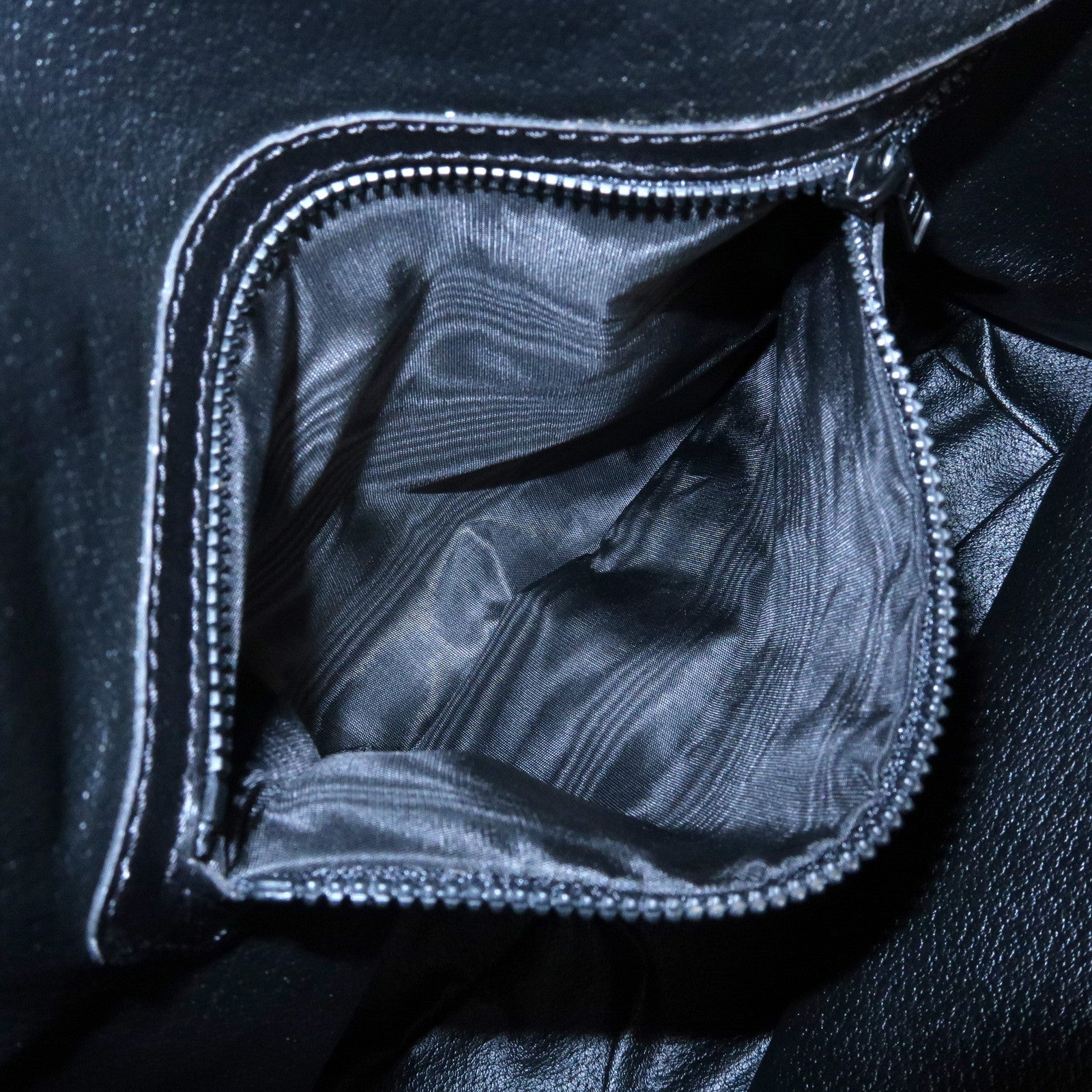 CELINE Leather Toggle Belt Shoulder Bag Crossbody Bag Black