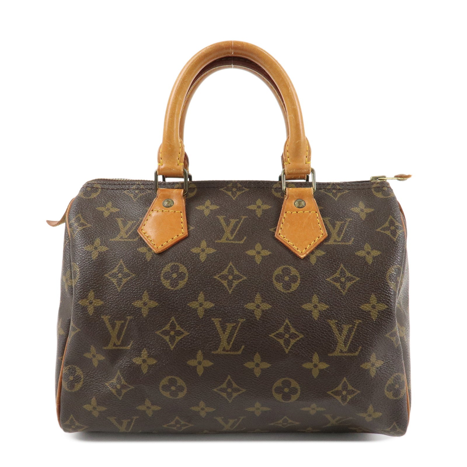 Louis Vuitton Monogram Speedy 25 Hand Bag Boston Bag M41528 Used