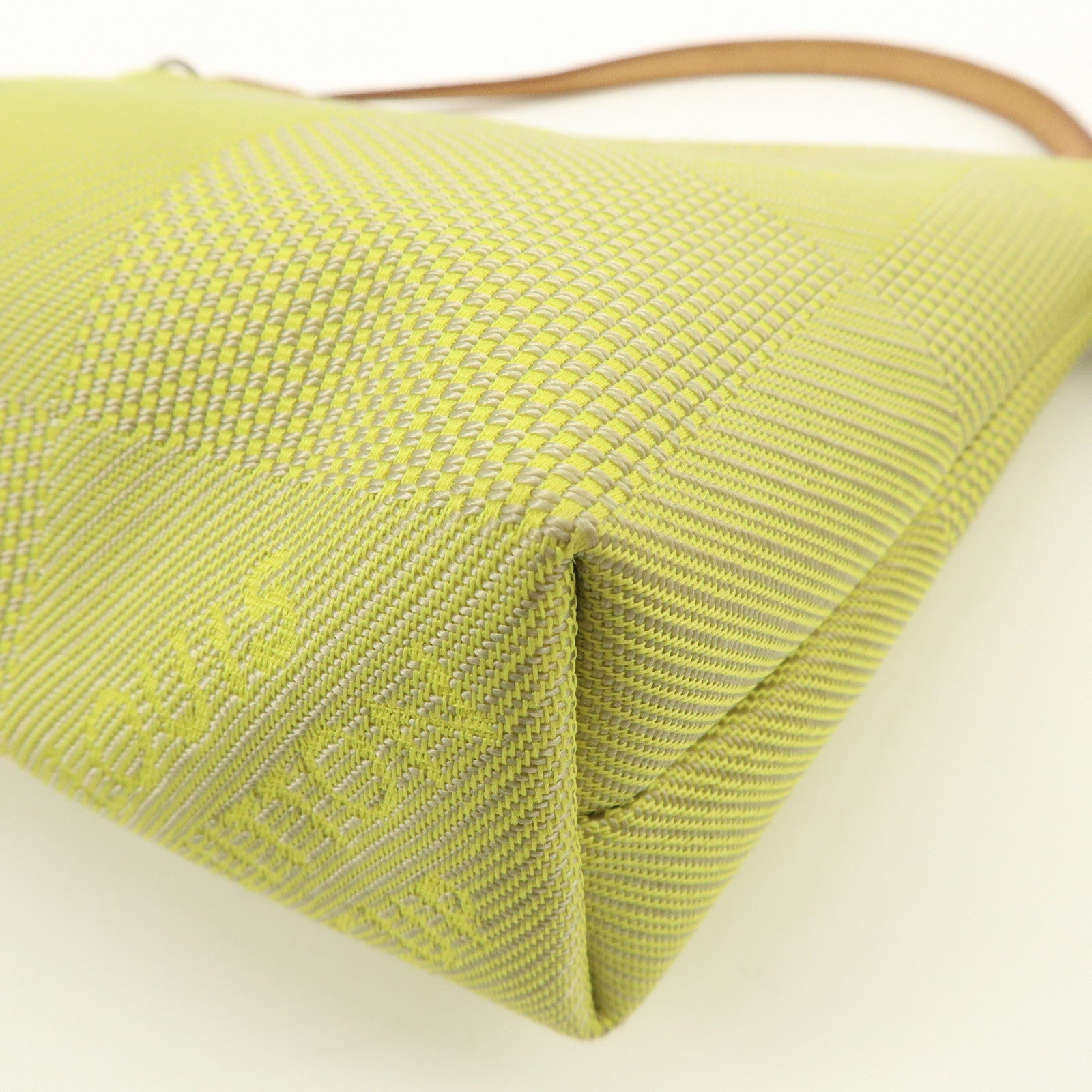 Louis Vuitton Damier Geant LV Cup Canvas Leather Pouch Yellow