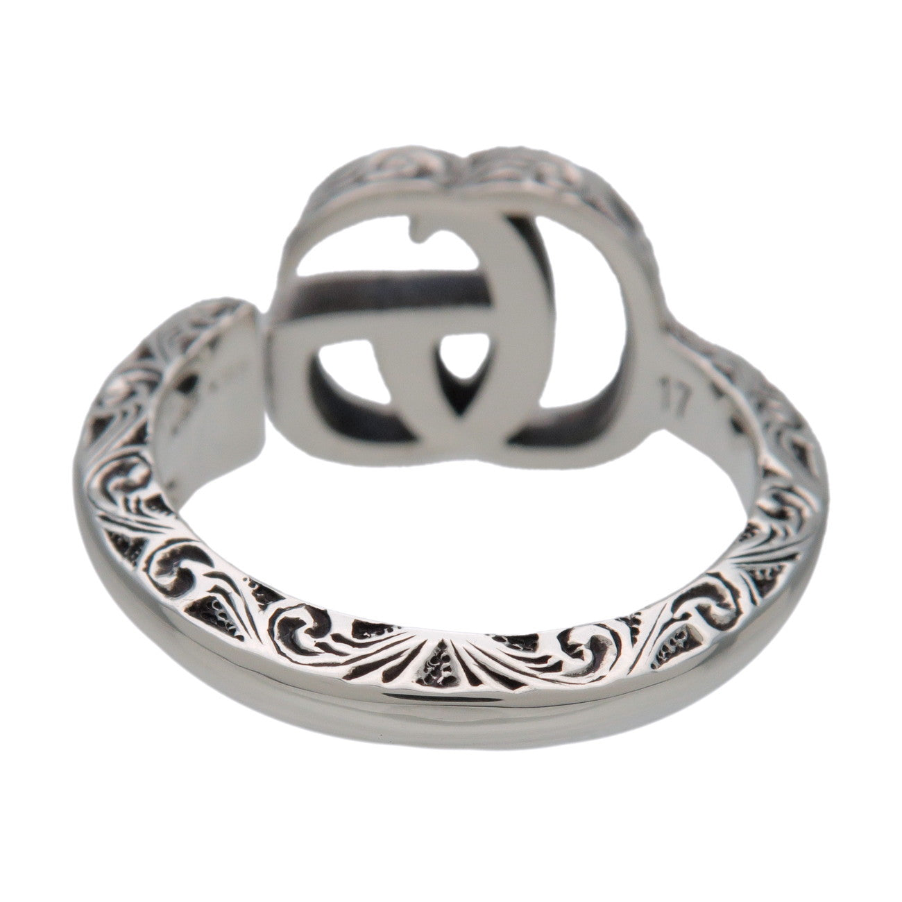 GUCCI Double G Key Motif Ring SV925 Silver #17 US7.25 EU55 627760
