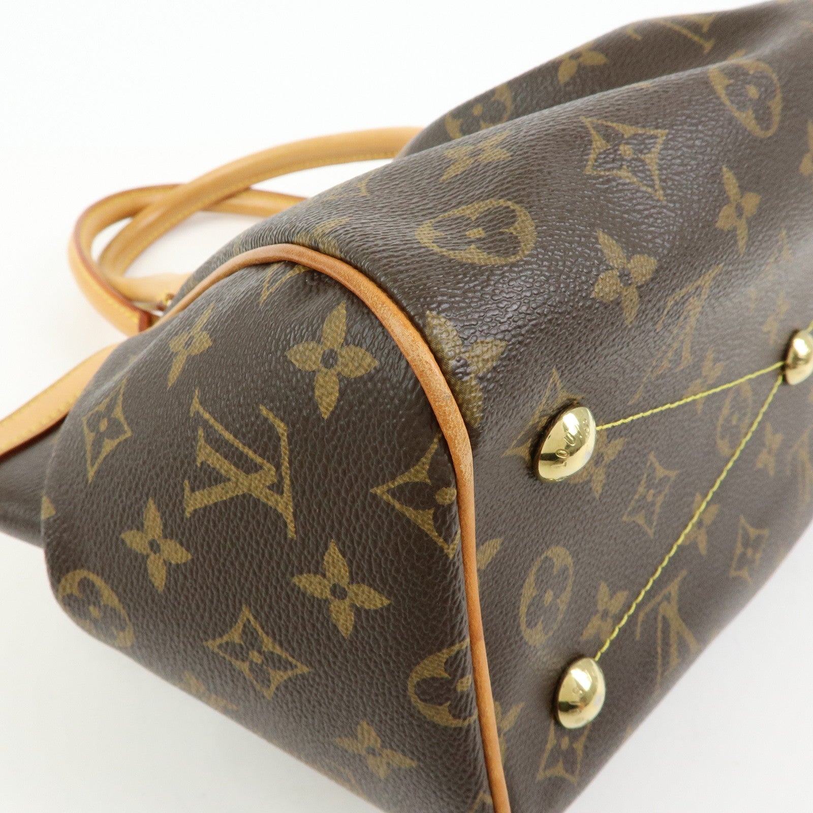 Louis Vuitton Monogram Tivoli PM Hand Bag Shoulder Bag Brown M40143