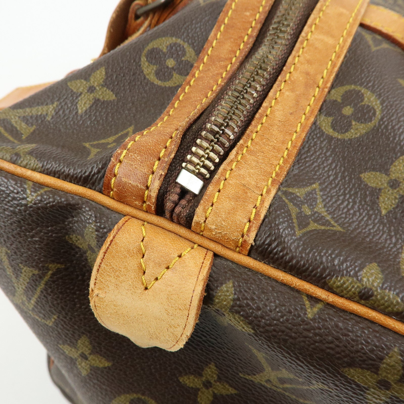 Louis Vuitton Monogram Sac Souple 35 Boston Bag Brown M41626