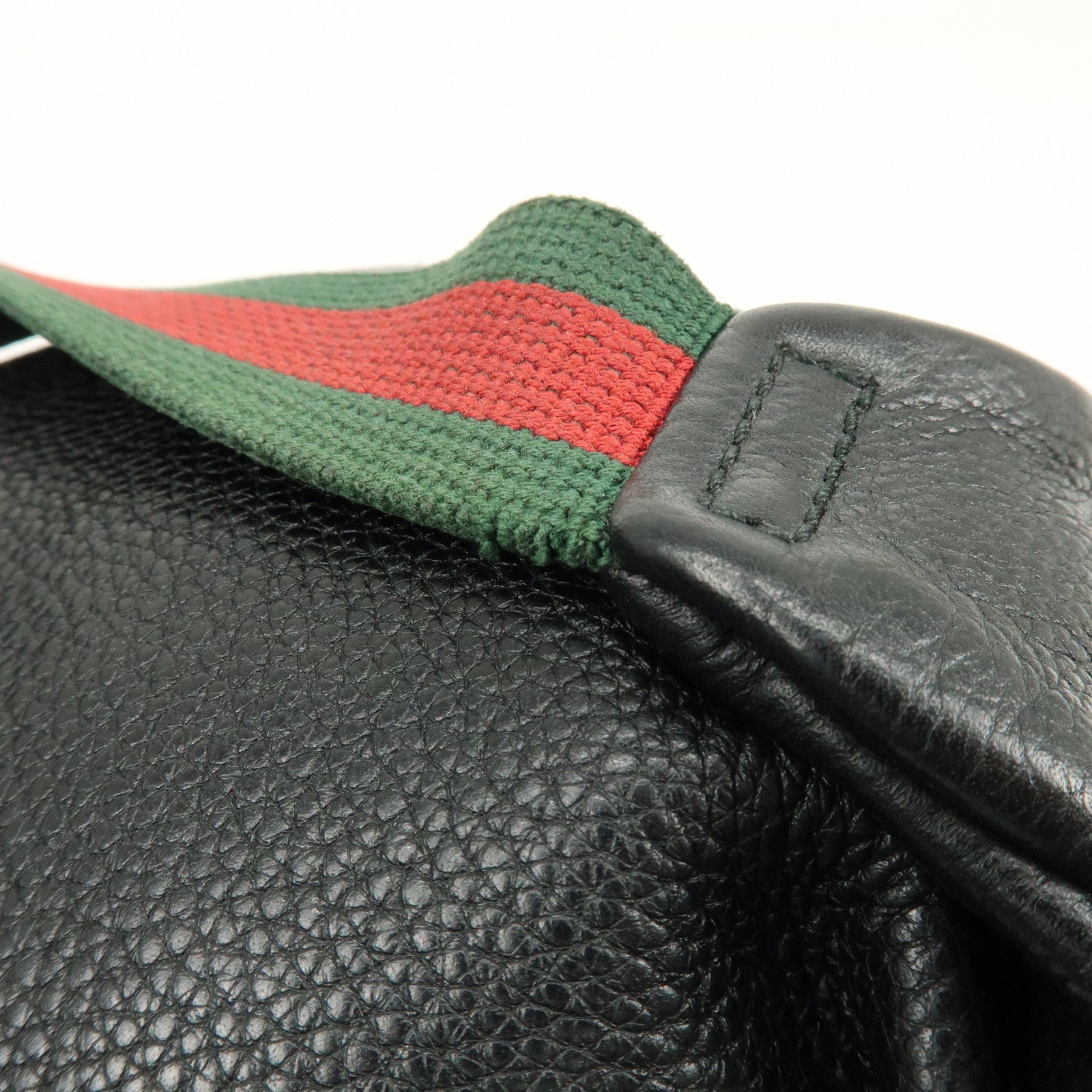 GUCCI Sherry Interlocking G Leather Canvas Waist Body Bag 530412
