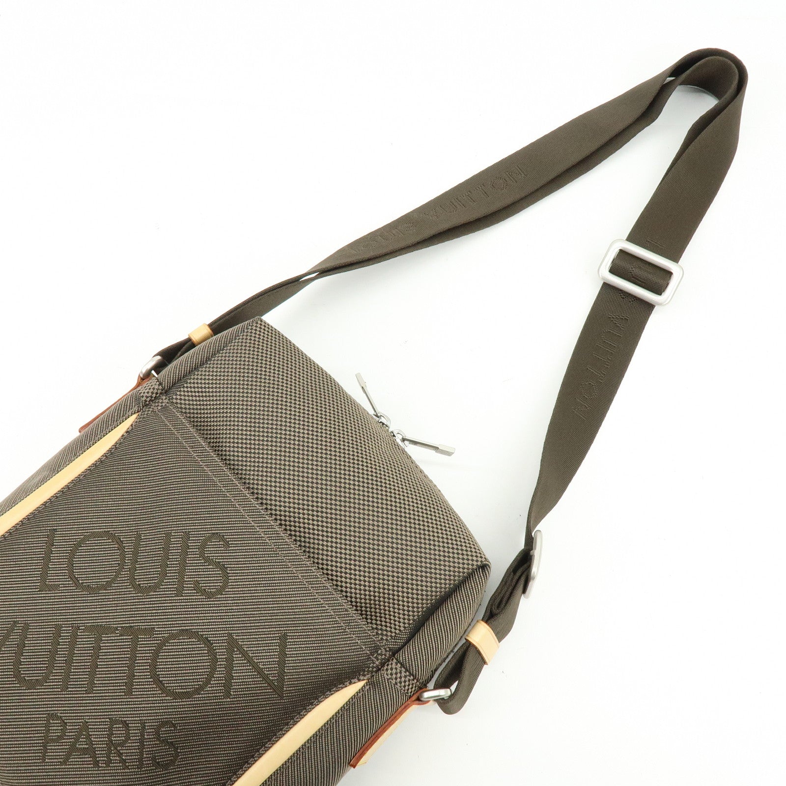 Louis Vuitton Damier Geant Citadin Shoulder Bag Terre M93040