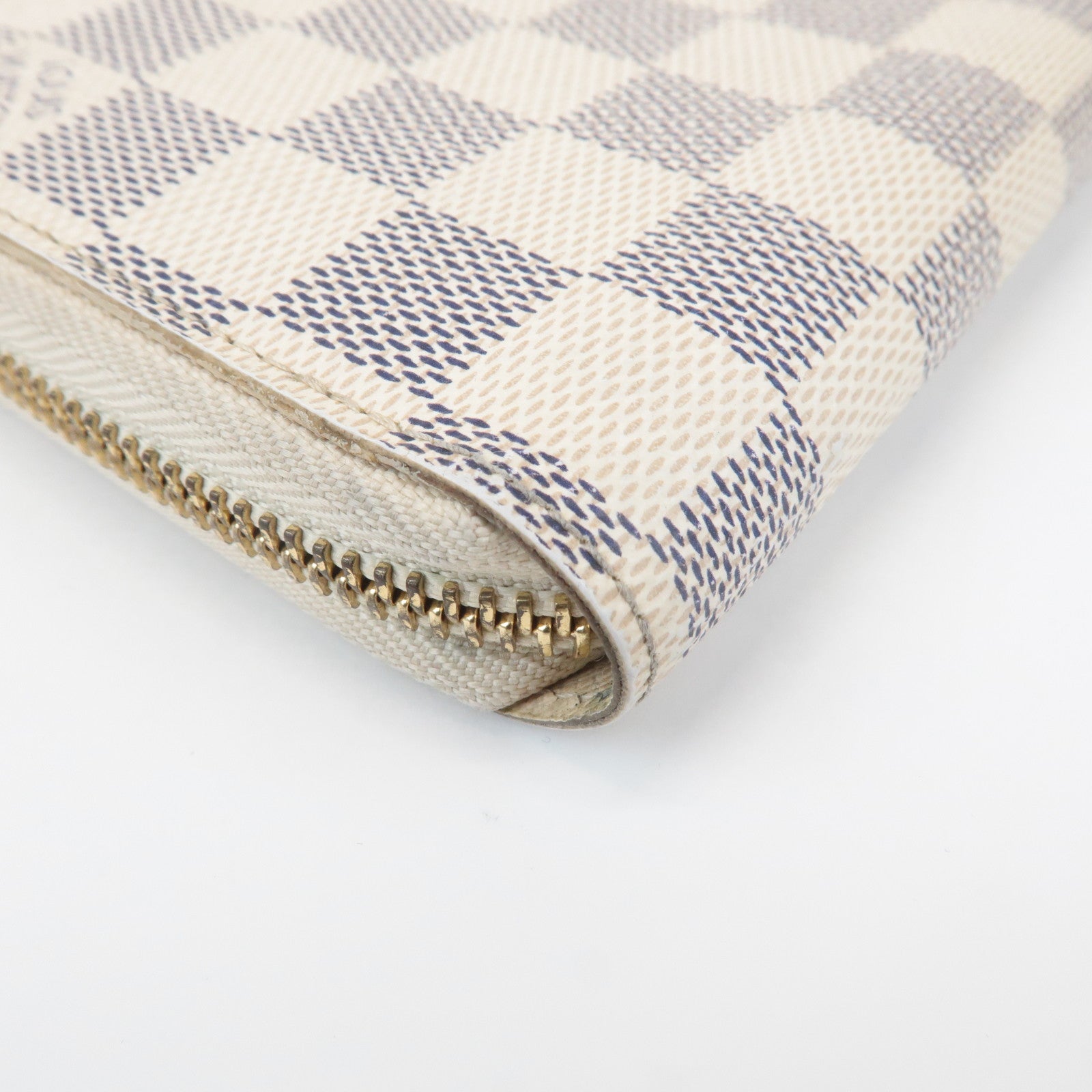 Louis Vuitton Damier Azur Round Zippy Wallet Long Wallet N60019 Used