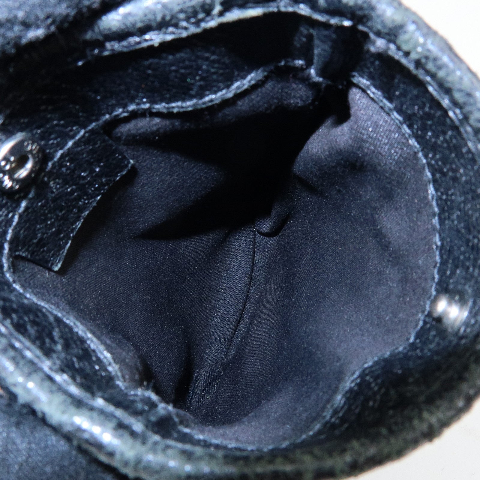 GUCCI Sherry GG Canvas Leather Small Shoulder Bag Black 141863