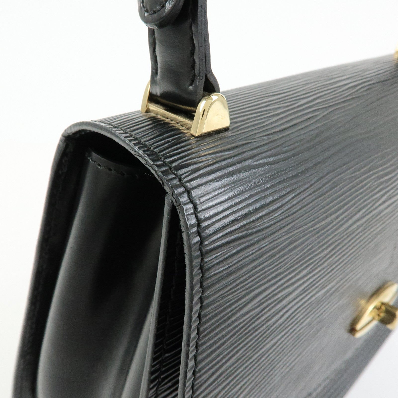 Louis Vuitton Epi Tilsit Shoulder Bag Hand Bag Noir Black M52482