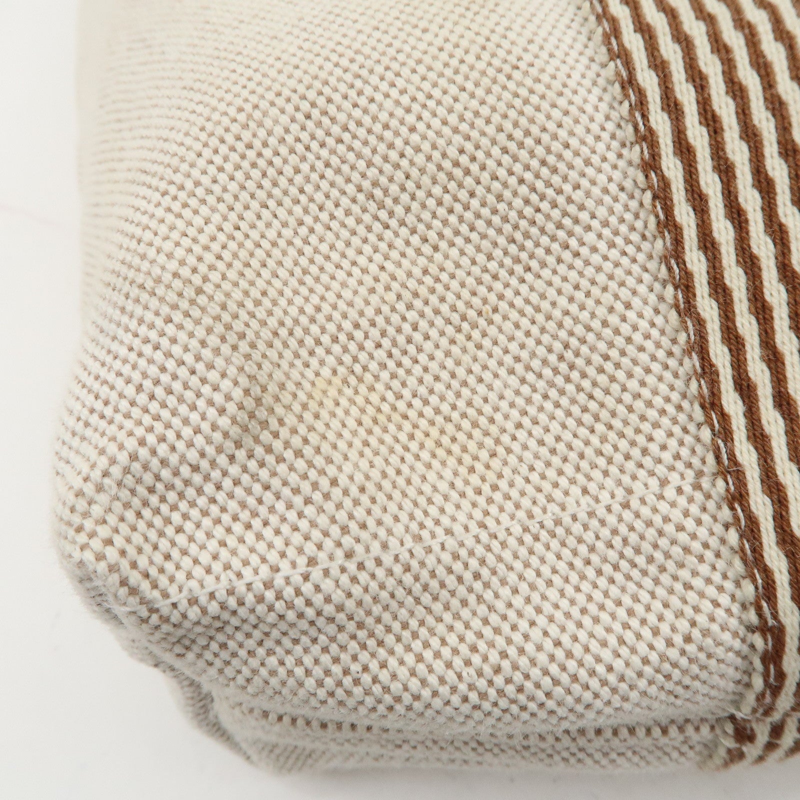 HERMES New Fourre Tout Toile Ash Tote Bag Hand Bag Beige