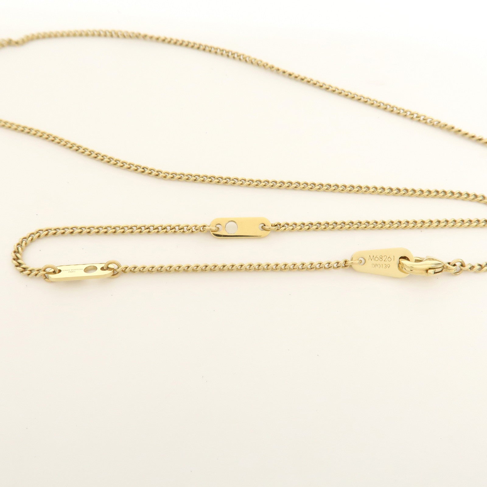 Louis Vuitton Metal Collier Map LV Initial City Necklace M68261