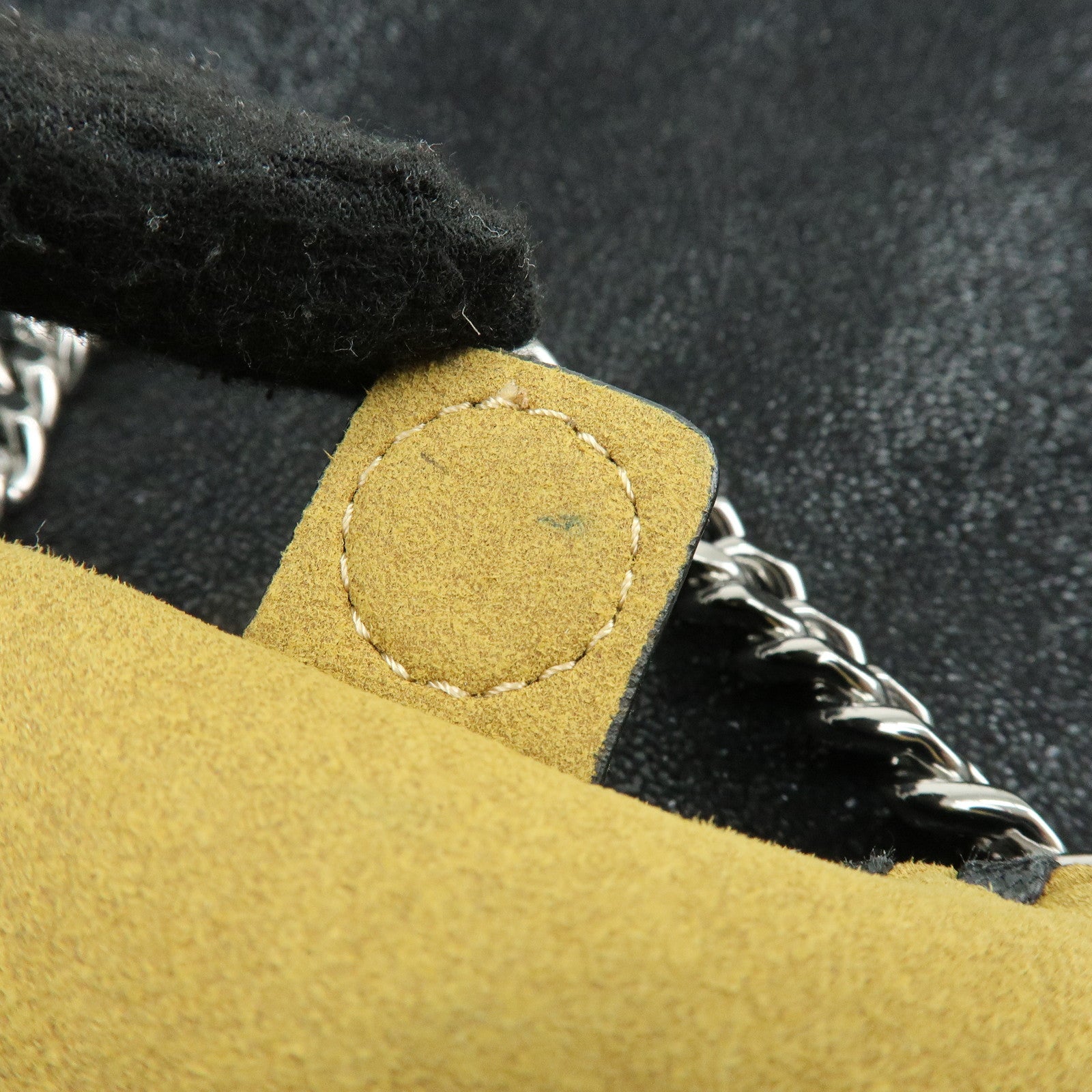 STELLA MCCARTNEY Falabella Polyester 2Way Bag Black Yellow