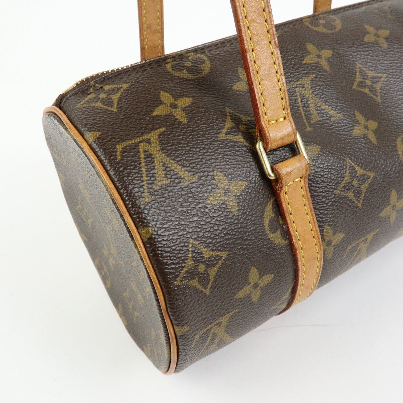 Louis Vuitton Monogram Papillon 30 Hand Bag Brown M51385