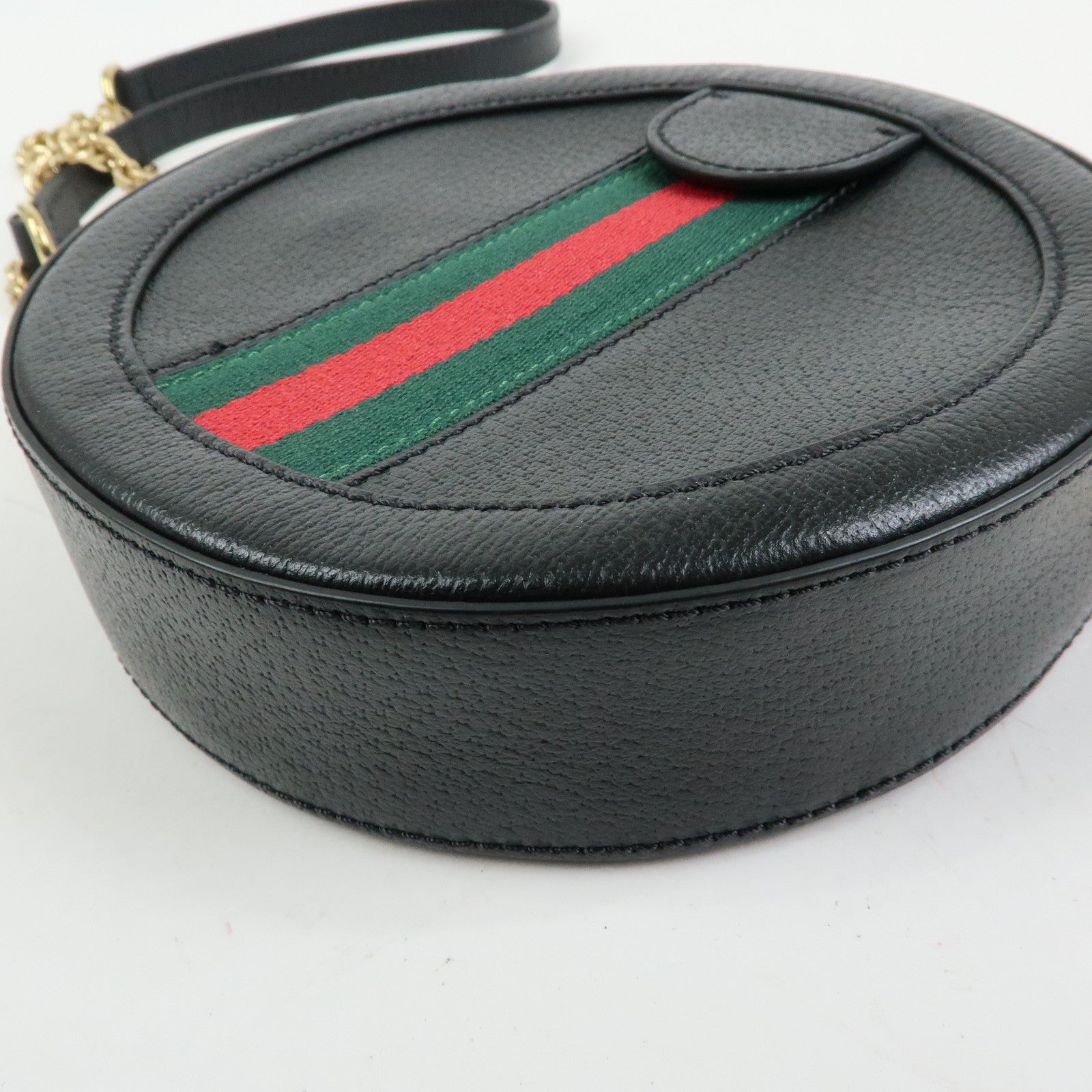 GUCCI Ophidia Sherry Mini Round Chain Shoulder Crossbody Bag 550618