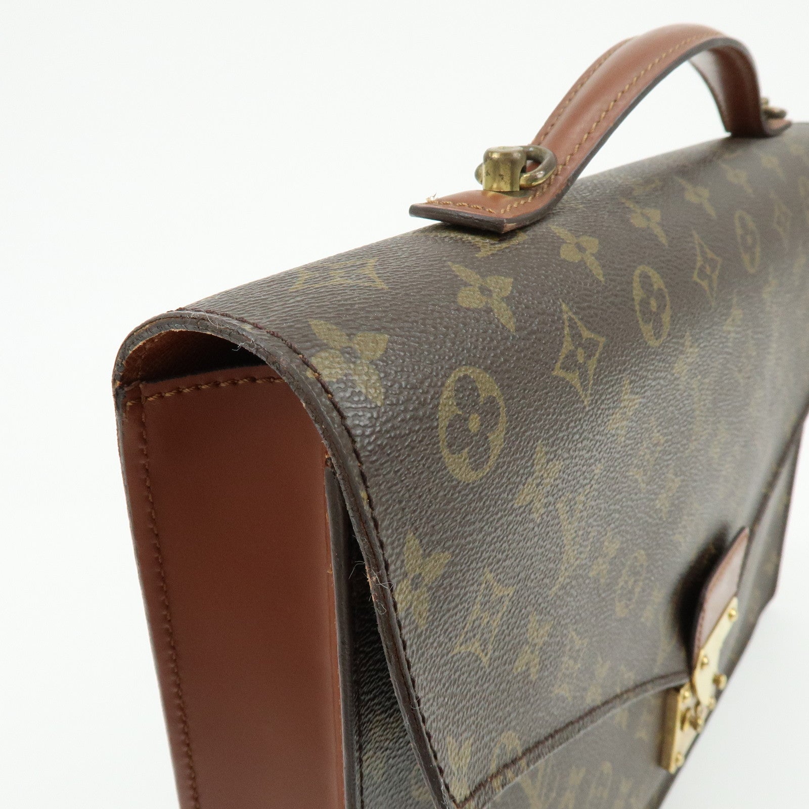 Louis Vuitton Monogram Porte Documents Bandoulière Brown M53338