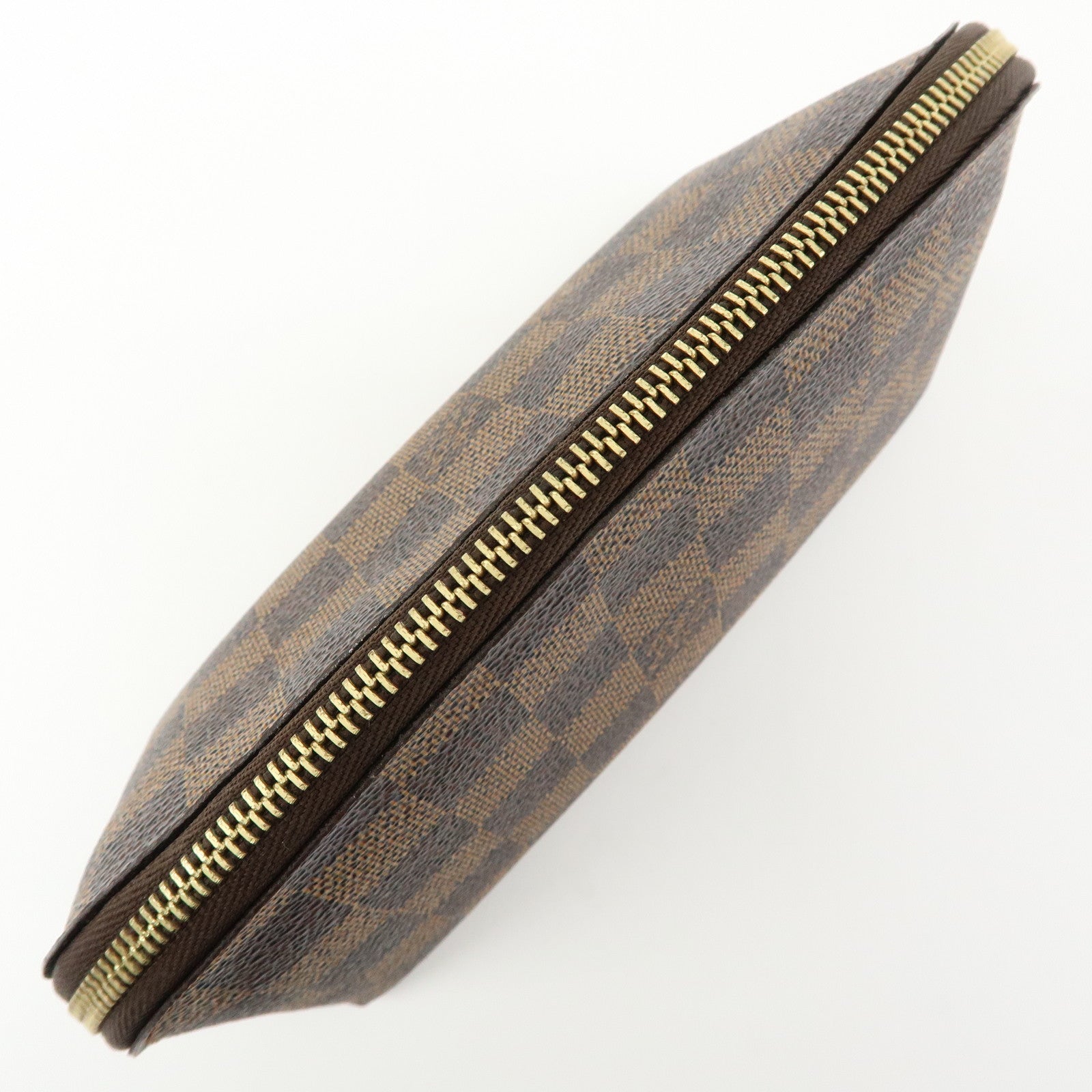 Louis Vuitton Damier Pochette Cosmetic PM Pouch Brown N47516