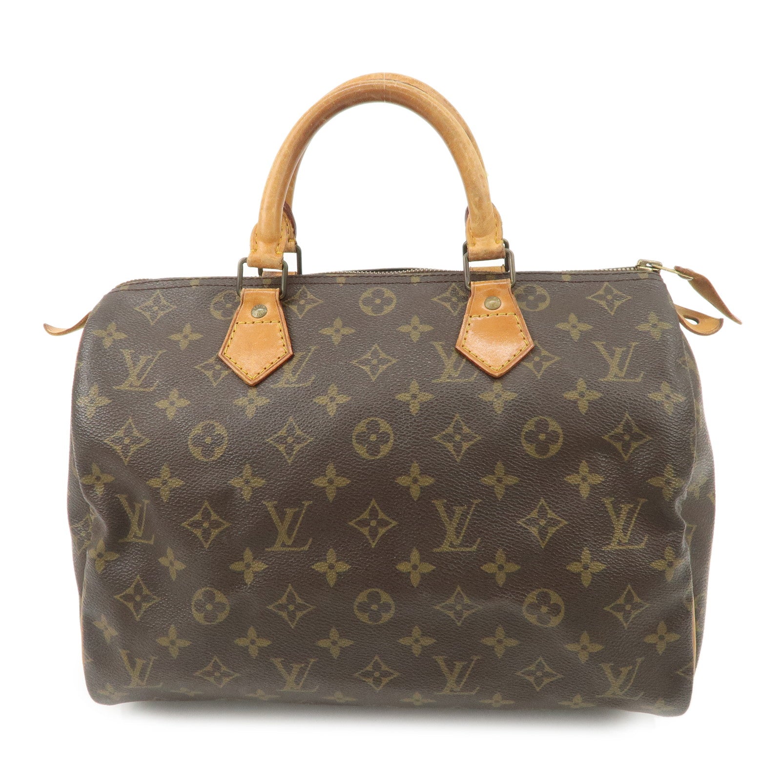 Louis Vuitton Monogram Speedy 30 Hand Bag Boston Bag M41526 Used