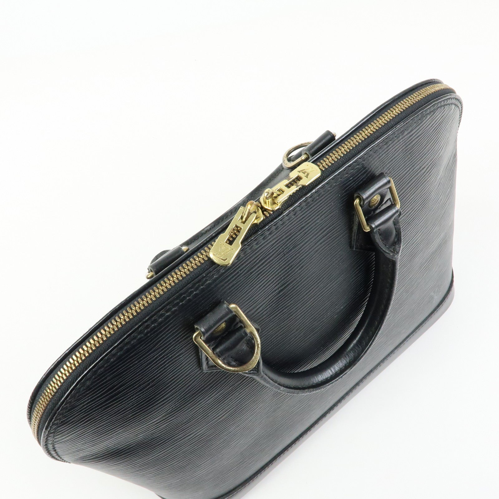 Louis Vuitton Epi Alma PM Leather Hand Bag Noir Black M52142