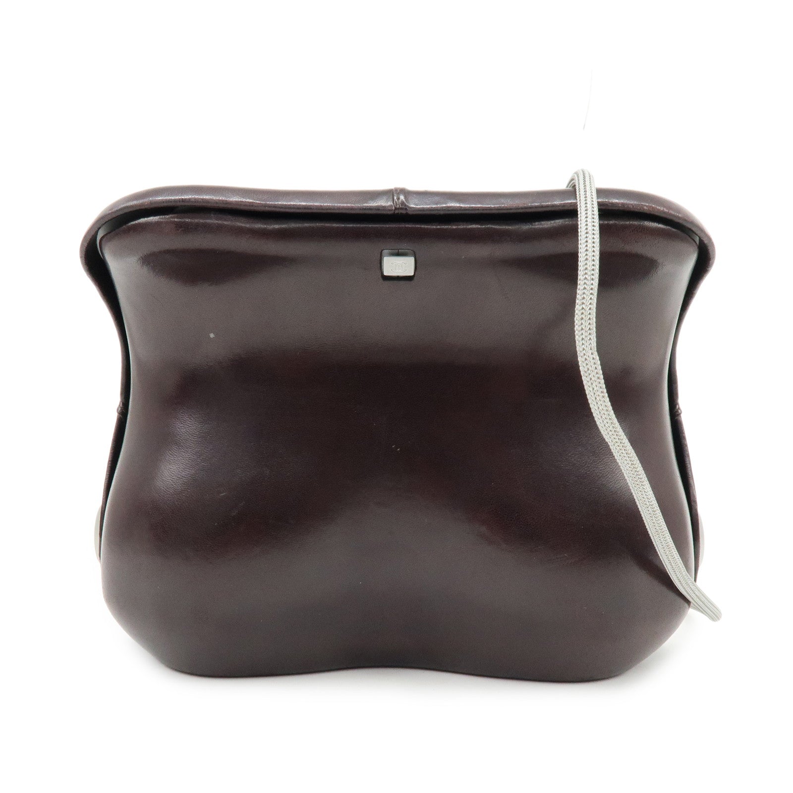 CHANEL Leather Hip Bag Shoulder Bag Crossbody Bag Brown