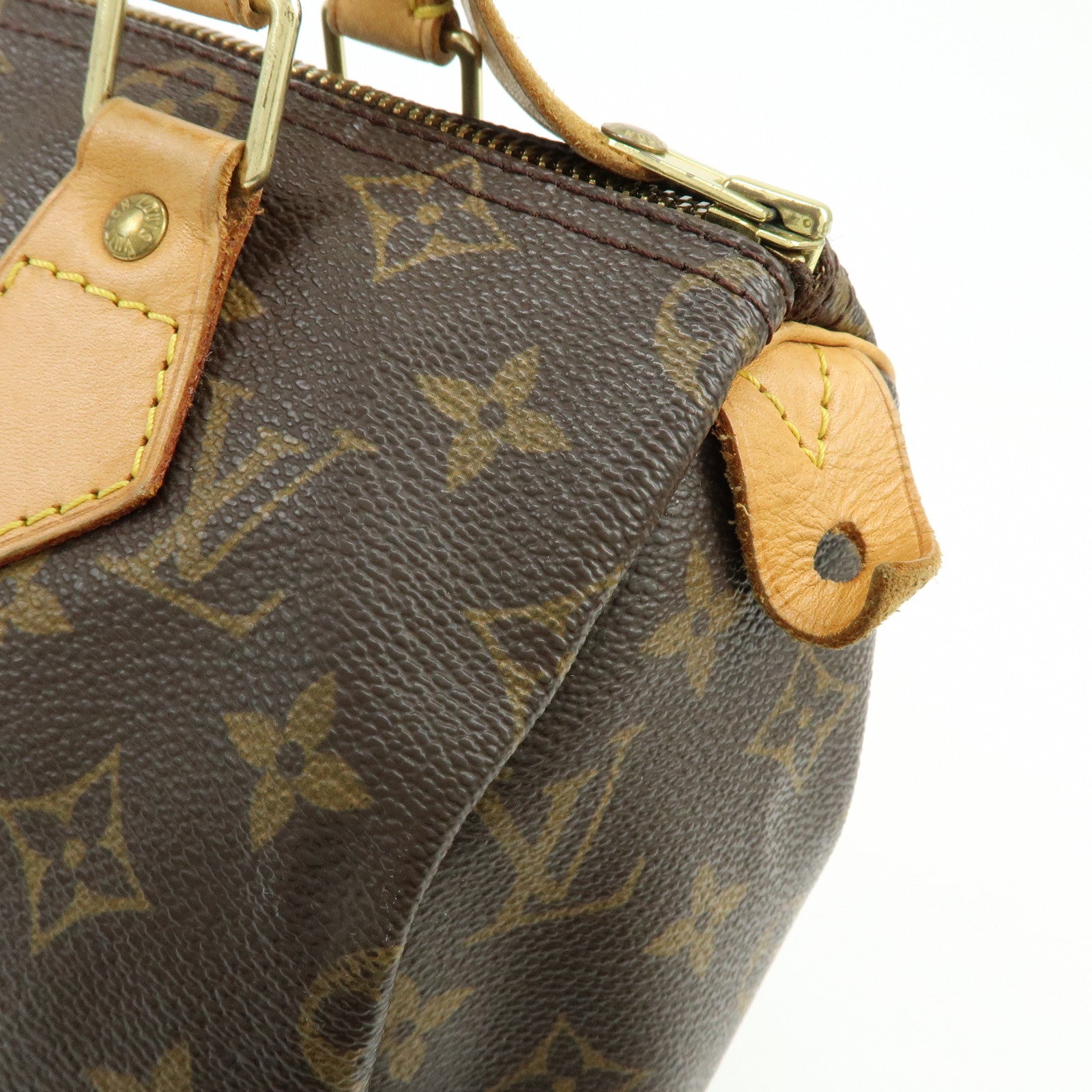 Louis Vuitton Monogram Speedy 25 Boston Bag Hand Bag Brown M41528
