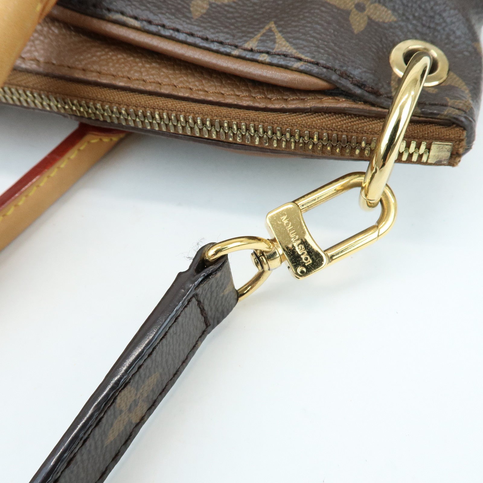 Louis Vuitton Monogram Pallas Hand Bag Shoulder Bag Avana M40907
