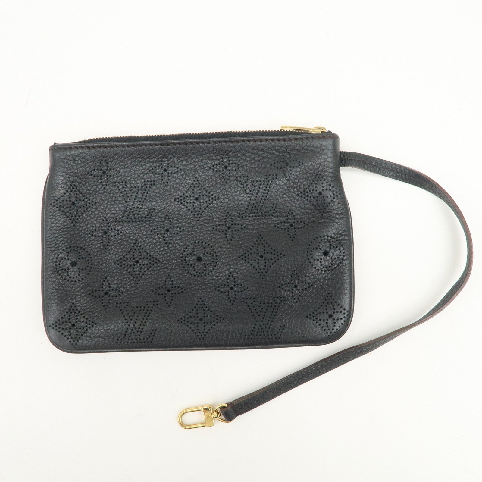 Louis Vuitton Monogram Mahina Selene PM Shoulder Bag Noir M94314