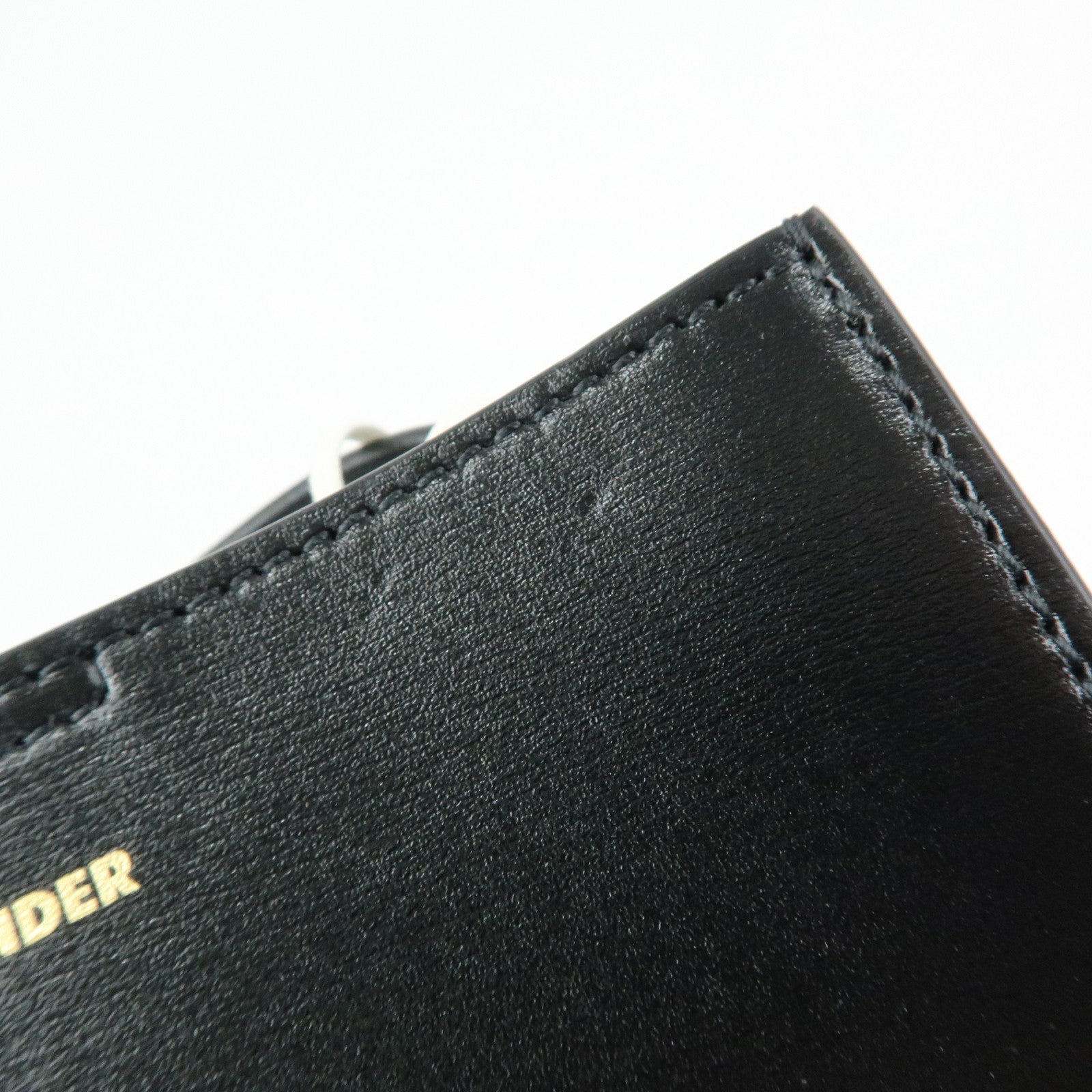 JIL SANDER Tangle Leather Small Shoulder Bag Crossbody Bag Black