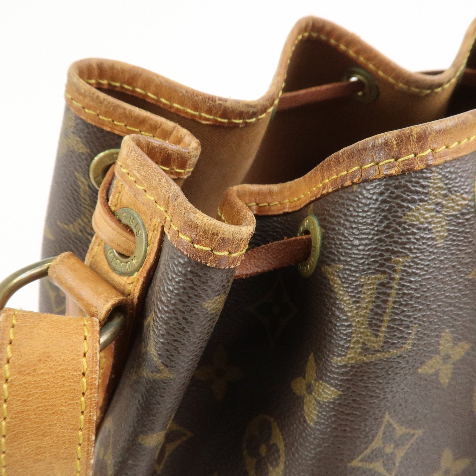 Louis Vuitton Monogram Petit Noe Shoulder Bag Brown M42226