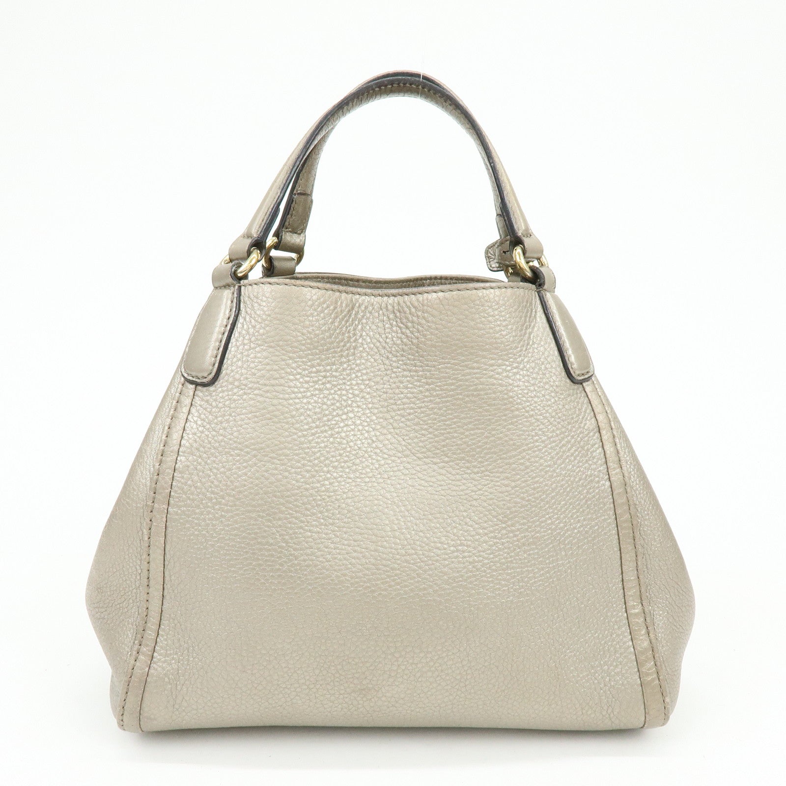 GUCCI SOHO Interlocking G 2Way Bag Hand Bag Champaign Gold 336751
