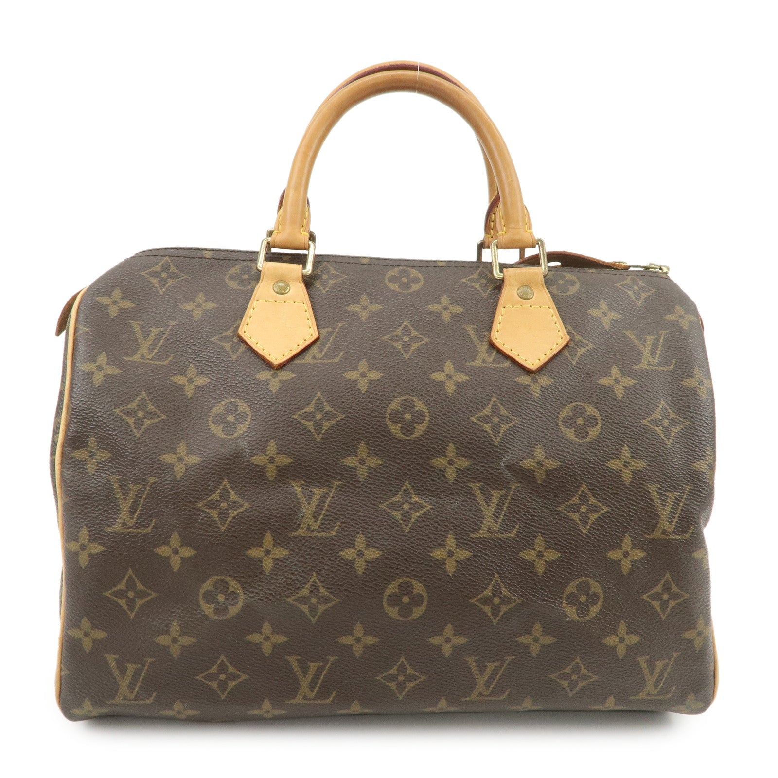 Louis Vuitton Monogram Speedy 30 Boston Bag Hand Bag Brown M41526
