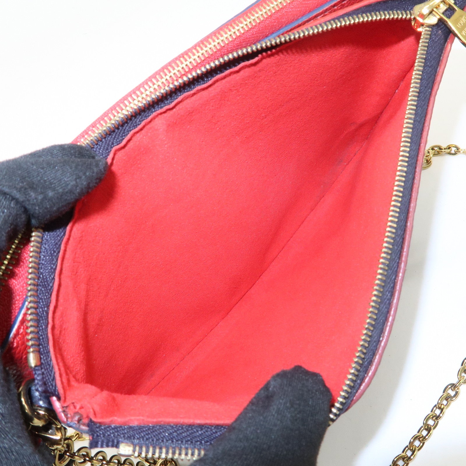 Louis Vuitton Monogram Empreinte Pochette Double Zip M63916 Used