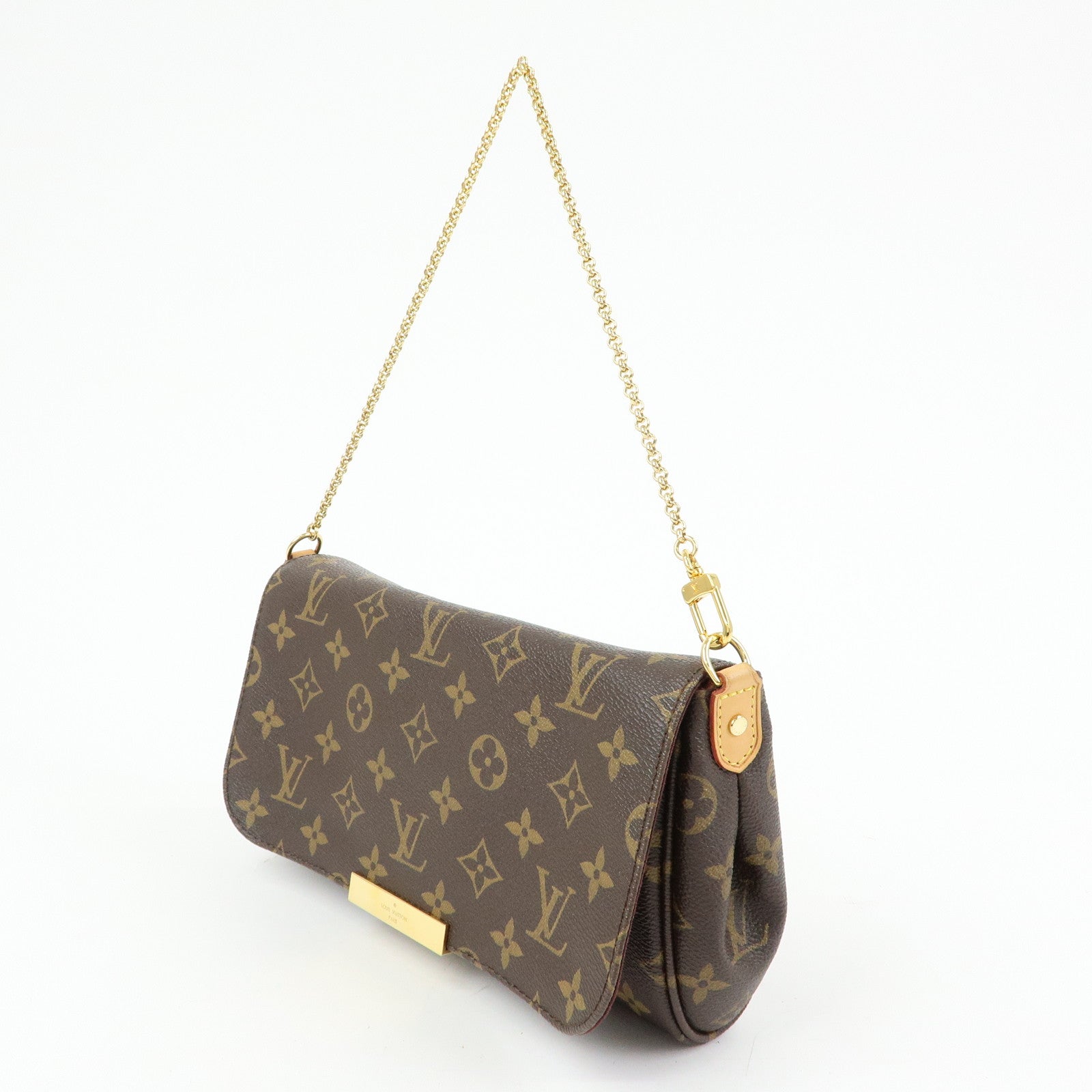 Louis Vuitton Monogram Favorite MM Shoulder Bag Brown M40718