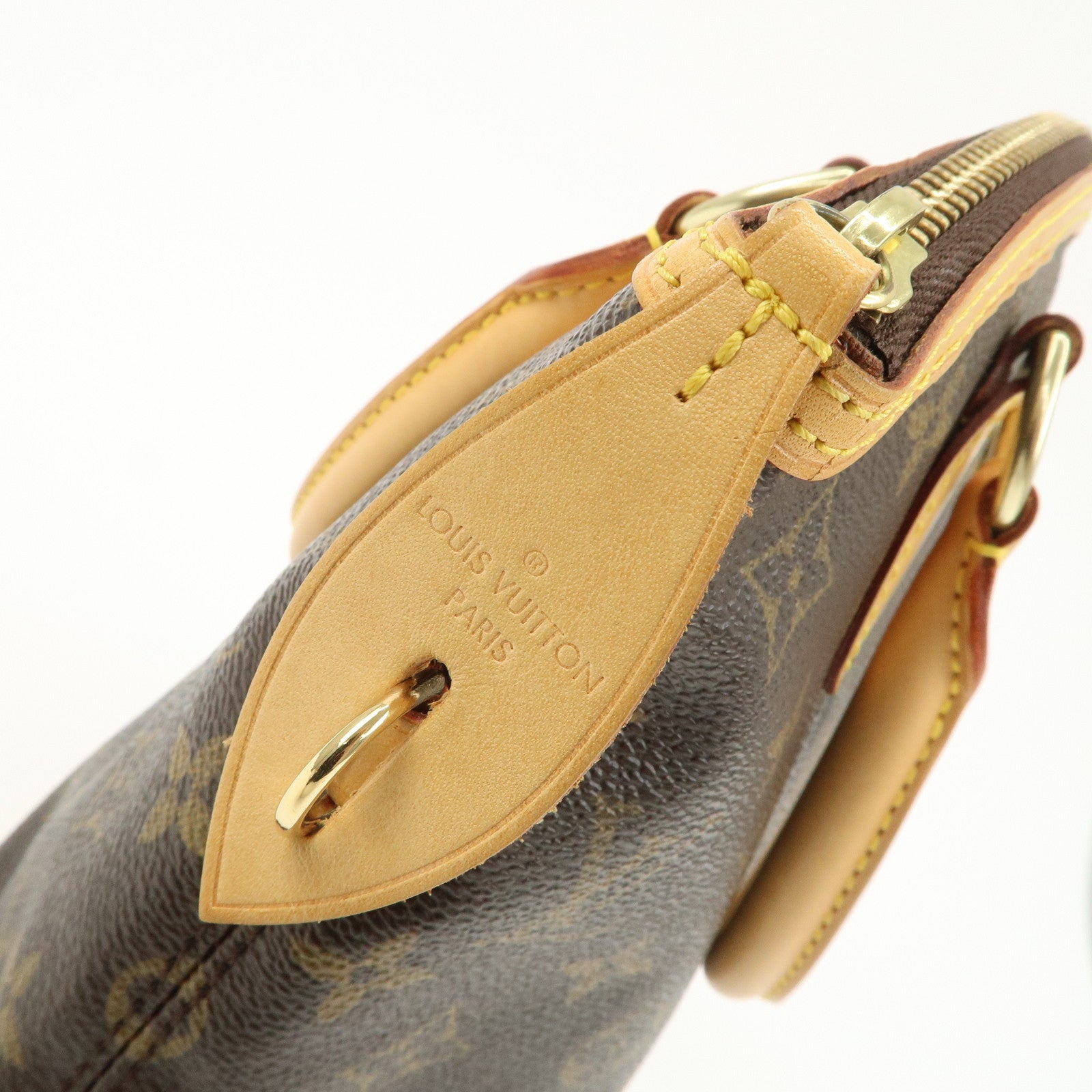 Louis Vuitton Monogram Lock It Hand Bag Old Style Brown M40102 Used