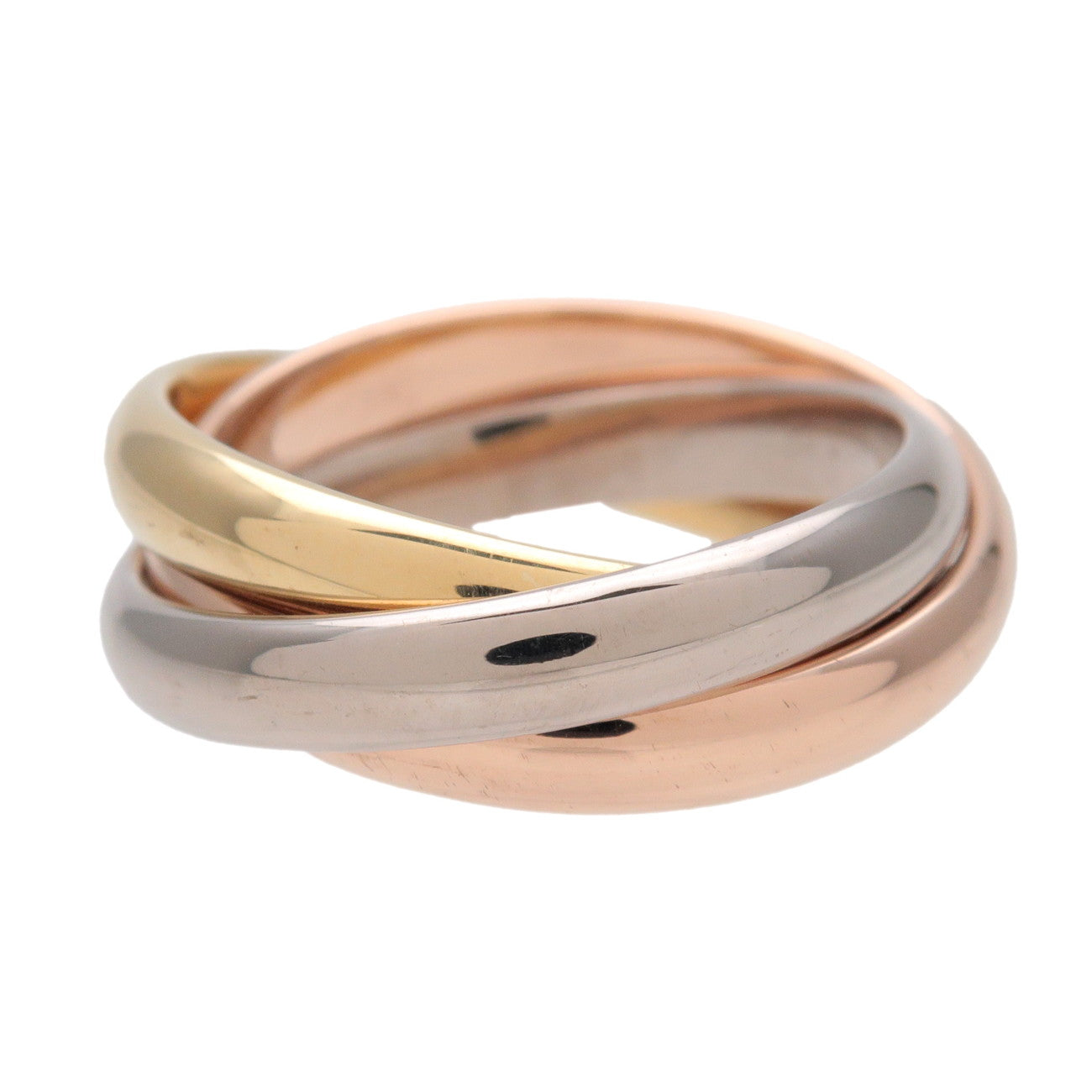 Cartier Trinity Ring MM K18 750YG/WG/PG Gold #49 US5 EU49 HK11
