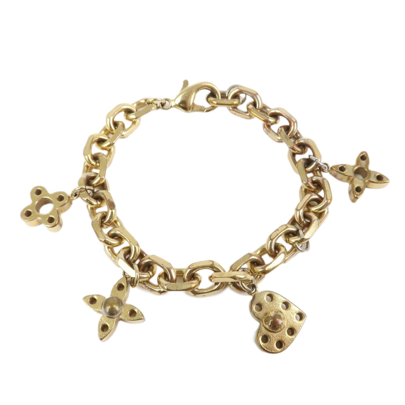 Louis Vuitton Bracelet Hyde and Seek Metal Bracelet Gold M66531