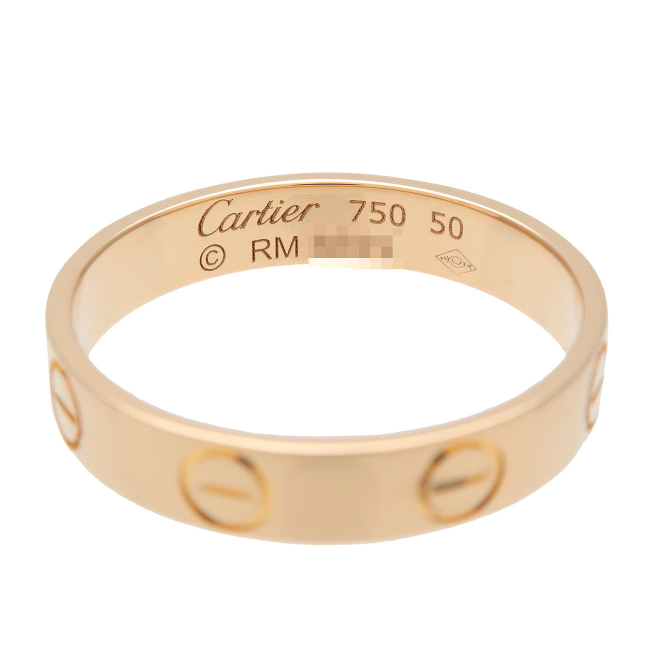 Cartier Mini Love Ring #50 K18 750YG Yellow Gold US5.5 EU50 HK11.5