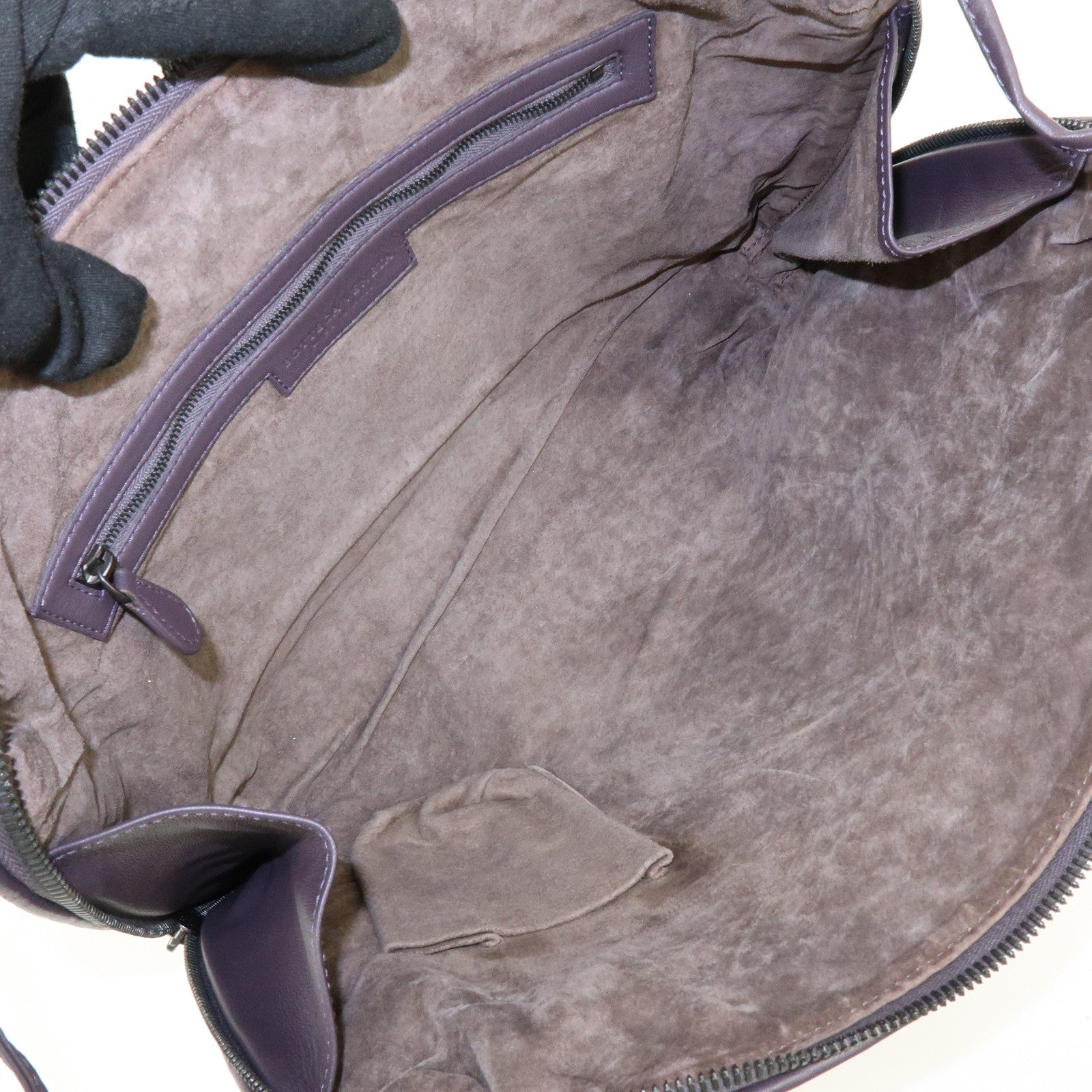 BOTTEGA VENETA Intrecciato Leather Shoulder Bag Brown 245355