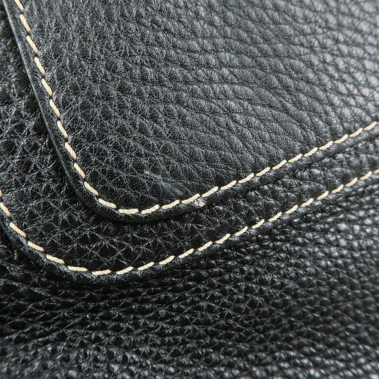 CELINE Leather Boogie Bag Hand Bag Black