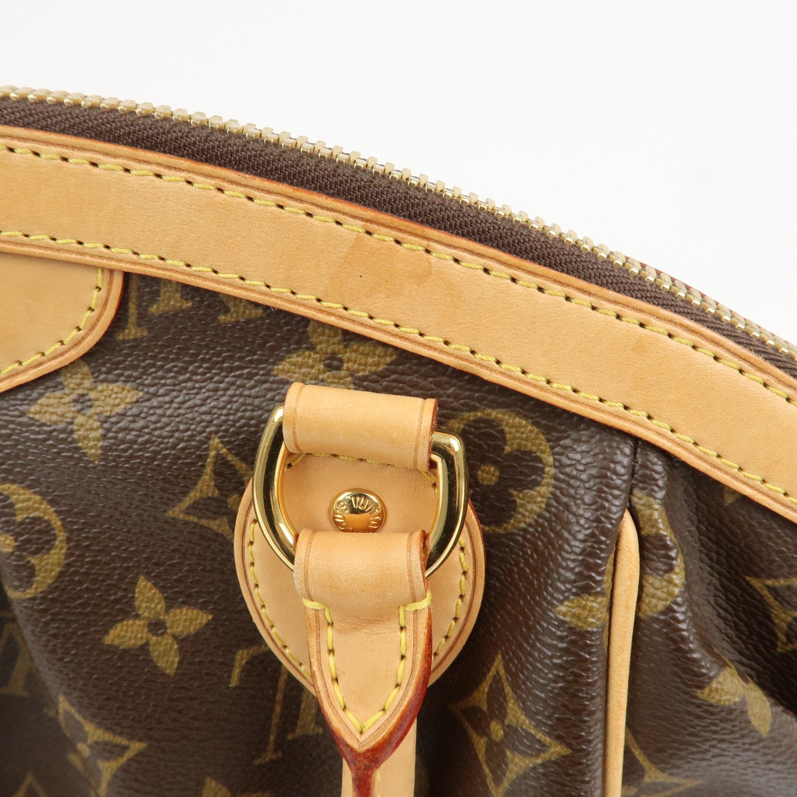 Louis Vuitton Monogram Tivoli PM Hand Bag Brown M40143